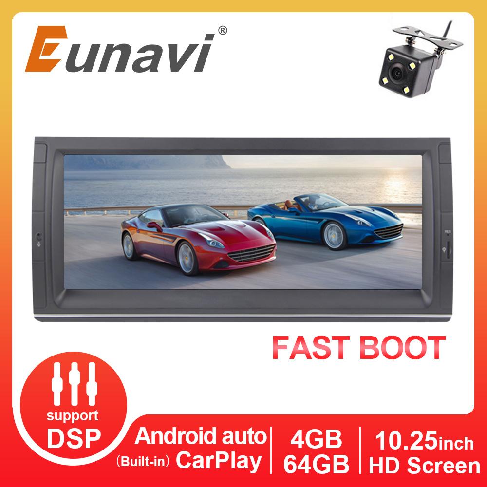 Eunavi 10.25 inch Car Radio GPS Multimedia Player For BMW E53 E39 X5 Octa Core Autoradio Stereo DSP HD Screen  WIFI Android 10