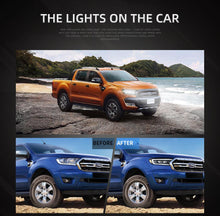 Załaduj zdjęcie do przeglądarki galerii, Zespół lampy samochodowej Vland dla Ford Ranger 2015 2016 2017 2018 2019 2020 T6 T7 reflektory w pełni LED przednie światła dynamiczny kierunkowskaz