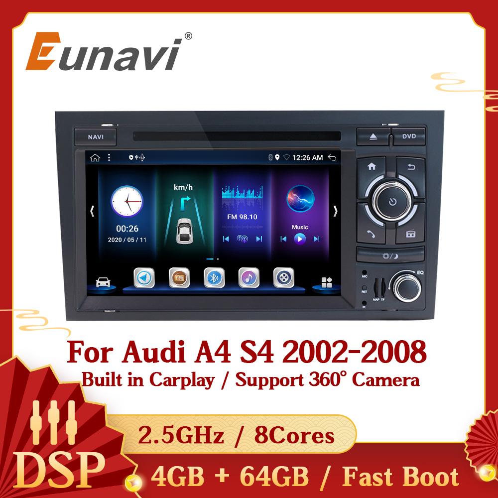 Car Radio DVD 2 DIN Android 10 Autoradio For Audi A4 B6 B7 S4 B7 B6 RS4 B7 SEAT Exeo 2DIN car stereo Multimedia GPS Navigation