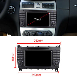 Eunavi DSP 2 DIN Android 10 Car DVD Radio Player GPS For Mercedes Benz W203 W209 W219 W169 A160 C180 C200 C230 C240 CLK200 CLK22