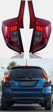 Laden Sie das Bild in den Galerie-Viewer, Vland For 2014-UP Honda Fit /JazzTail Lights Led Red Lens New Design Plug And Play