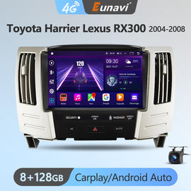 Eunavi 4G 2DIN Android Radio GPS For Lexus RX300 330 350 400H II Toyota Harrier XU30 II 2004-2008 Car Multimedia Video Player