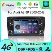 Laden Sie das Bild in den Galerie-Viewer, Eunavi Android 12 7862c Car Radio DSP Multimedia Player For Audi A3 8P 2003-2013 Autoradio Video GPS Navigation Carplay 4G IPS