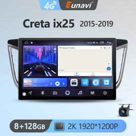 Eunavi 7862 13.1inch 2din Android Auto Radio For Hyundai Creta ix25 2015-2019 Car Multimedia Video Player GPS Stereo 4G 8Core 2K