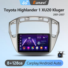 Załaduj zdjęcie do przeglądarki galerii, Eunavi 4G 2DIN Android Auto Radio GPS For Toyota Highlander 1 XU20 Kluger 2001-2007 Car Multimedia Video Player Carplay 2 Din