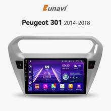 Cargar imagen en el visor de la galería, Eunavi Android 10 Car Radio For Peugeot 301 Citroen Elysee 2013-2018 Car Radio 2 Din CarPlay Android Auto Stereo GPS Navigation