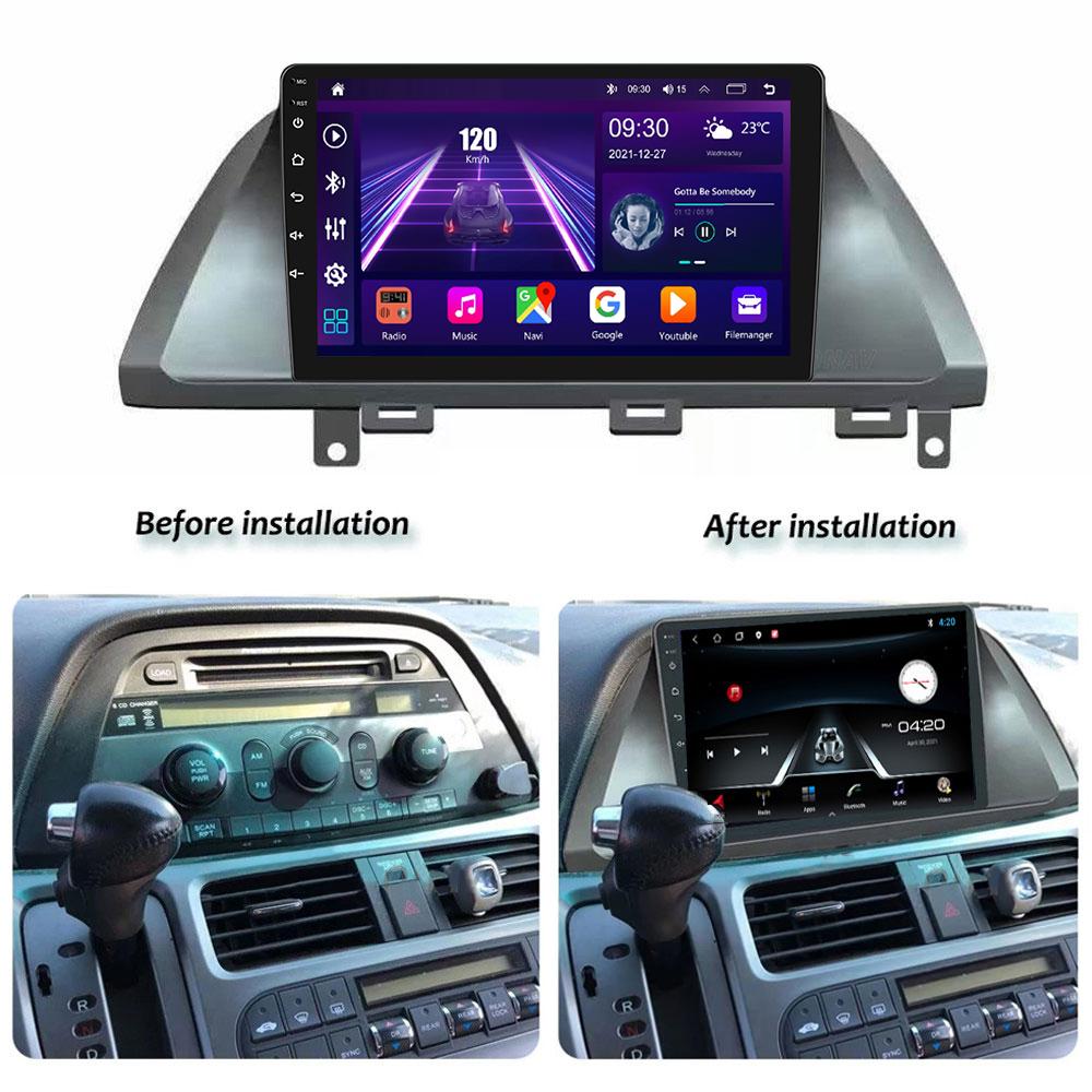 Eunavi 4G 2DIN Android Auto Radio GPS For Honda Odyssey USA 2004-2010 Car Multimedia Video Player Carplay 2 Din