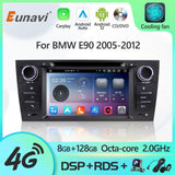 Eunavi Android 12 7862 Car Radio DSP Multimedia Player For BMW 3 E90 E91 E92 E93 2005-2012 Autoradio Video GPS Navigation 4G IPS