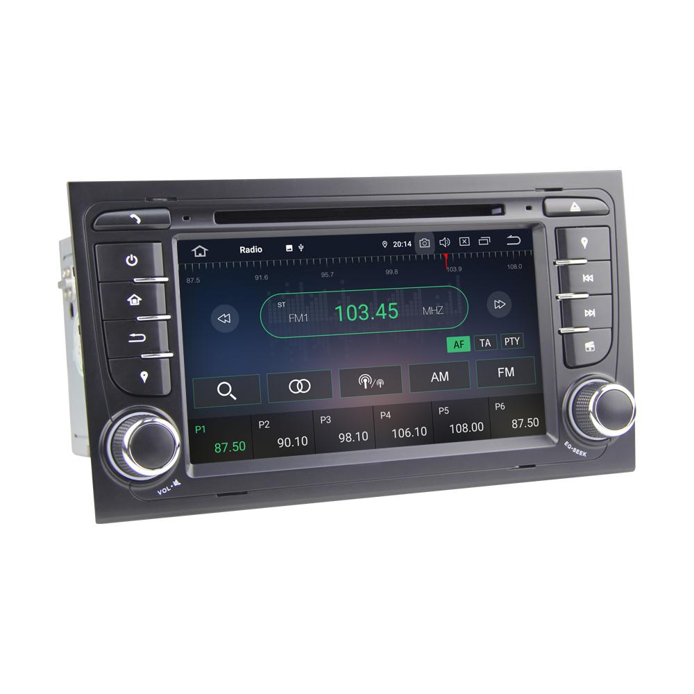 Eunavi Android 12 7862c Car Radio DSP Multimedia Player For A4 S4 B6 B7 RS4 8E 8H 8F B9 Seat Exeo 2002-2008 GPS Navigation 4G