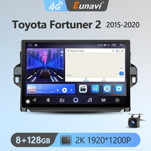 Cargar imagen en el visor de la galería, Eunavi 7862 8Core 2K 13.1inch 2din Android Radio For Toyota Fortuner 2 2015 - 2020 Car Multimedia Video Player GPS Stereo