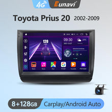 Charger l&#39;image dans la galerie, Eunavi 4G 2DIN Android Auto Radio GPS For Toyota Prius 20 2002-2009 Car Multimedia Video Player Carplay 2 Din