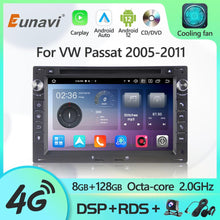 Załaduj zdjęcie do przeglądarki galerii, Eunavi 2 Din Android 12 Radio DVD Player For VW Volkswagen Passat B7 B6 Golf Touran Polo Tiguan Jetta GPS Multimedia