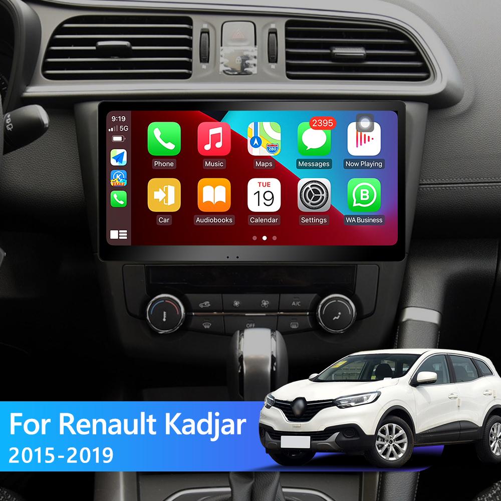 Eunavi 2din Car Multimedia Video Player For Renault Kadjar 2015 - 2019 Android 10 Navigation GPS QLED 1920*860P 4G Carplay