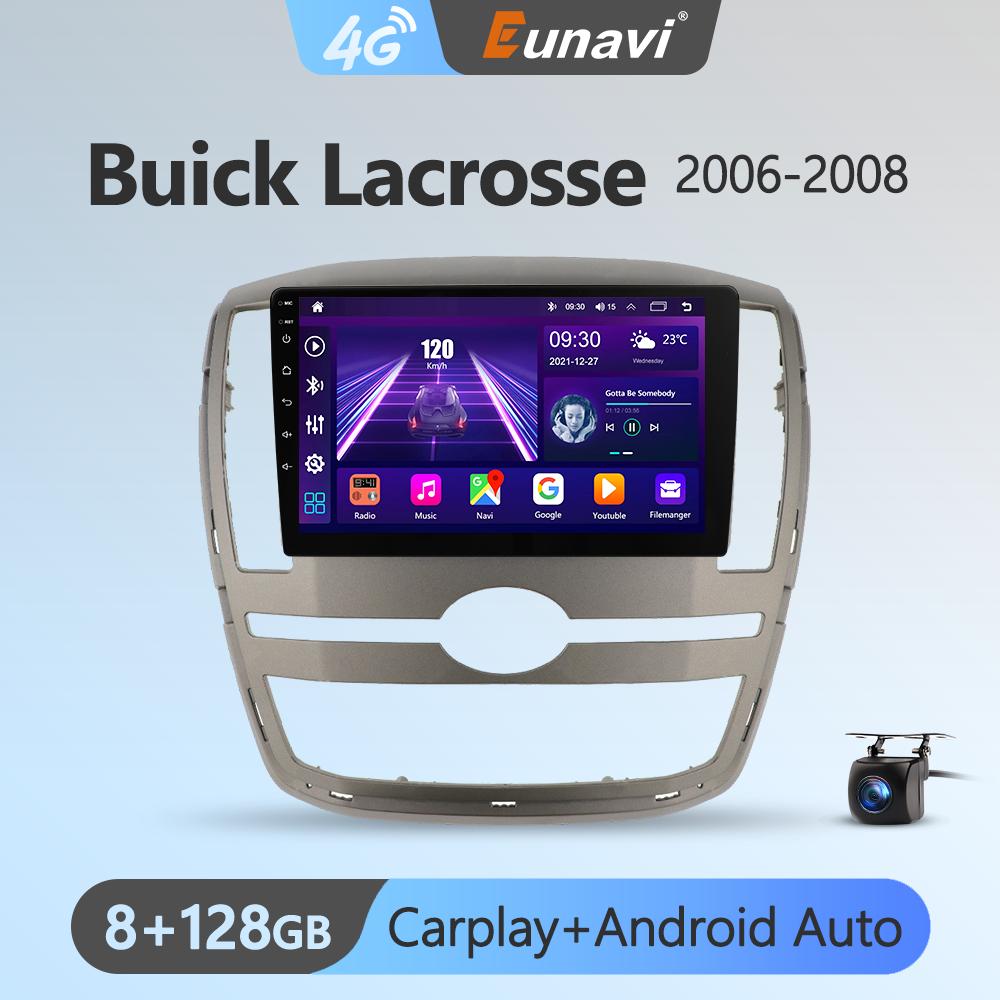 Eunavi 4G 2DIN Android Auto Radio GPS For Buick Lacrosse 2006 - 2008 Car Multimedia Video Player Carplay 2 Din DVD