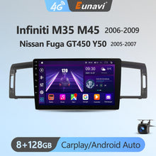 Laden Sie das Bild in den Galerie-Viewer, Eunavi Android 11 Car Radio DSP Multimedia Player For Infiniti M35 M45 2006-2009 Nissan Fuga GT450 Y50 2005-2007 GPS Navigation