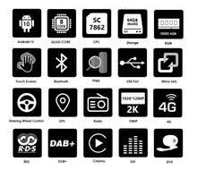 Cargar imagen en el visor de la galería, Eunavi 7862 8Core 2K 13.1inch 2din Android Radio For Seat Leon 2 2005-2012 Car Multimedia Video Player GPS Stereo