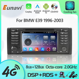 Eunavi Android 12 7862c Car Radio DSP Multimedia Player For BMW E38 E39 E53 1996-2003 Autoradio Video GPS Navigation 4G IPS