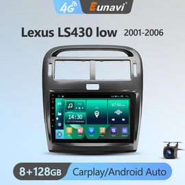 Eunavi Android 11 7862c Car Radio DSP Multimedia Player For Lexus Ls430 2001-2006 Autoradio Video QLED Screen GPS Navigation 4G