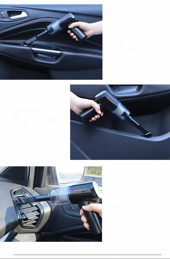 Car vacuum cleaner USB charging wireless vacuum cleaner High-power dual-use wet and dry vacuum cleaner for car and home portable