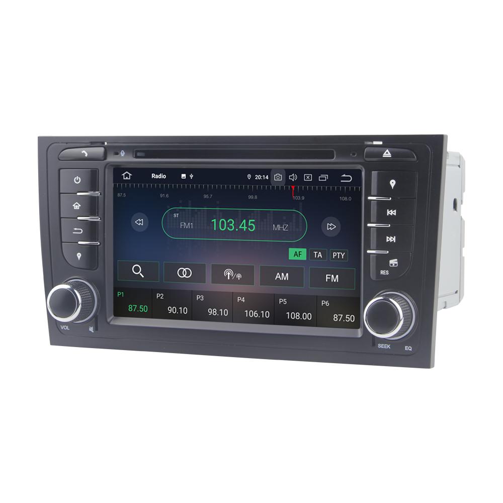 Eunavi Android 12 7862c Car Radio DSP Multimedia Player For Audi A6 S6 RS6 C5 1997-2004 GPS Navigation 4G Carplay IPS