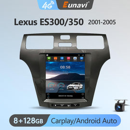 Eunavi Tesla Style Android 11 Car Radio For Lexus ES ES250 ES300 ES330 10.4