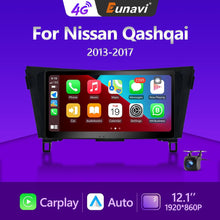 Załaduj zdjęcie do przeglądarki galerii, Eunavi 2 Din Android Auto Radio For Nissan Qashqai J11 X-Trail 3 T32 2013-2017 Carplay Car Multimedia Player GPS 2din Autoradio