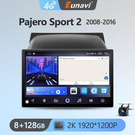 Eunavi 7862 2K 13.1inch 2din Android Radio For Mitsubishi Pajero Sport 2 L200 Triton 2008-2016 Car Multimedia Video Player GPS