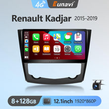 Load image into Gallery viewer, Eunavi 2din Car Multimedia Video Player For Renault Kadjar 2015 - 2019 Android 10 Navigation GPS QLED 1920*860P 4G Carplay