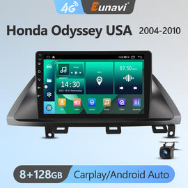 Eunavi 7862 4G 2DIN Android Auto Radio GPS For Honda Odyssey USA 2004-2010 Car Multimedia Video Player Carplay 2 Din