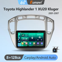 Załaduj zdjęcie do przeglądarki galerii, Eunavi 4G 2DIN Android Auto Radio GPS For Toyota Highlander 1 XU20 Kluger 2001-2007 Car Multimedia Video Player Carplay 2 Din