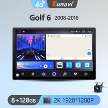 Cargar imagen en el visor de la galería, Eunavi 7862 8Core 2K 13.1inch 2din Android Radio For Volkswagen Golf 6 2008 - 2016 Car Multimedia Video Player GPS Stereo