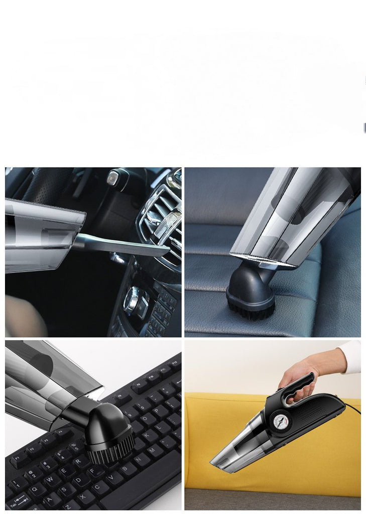 Car vacuum cleaner, air pump, wireless charging for car